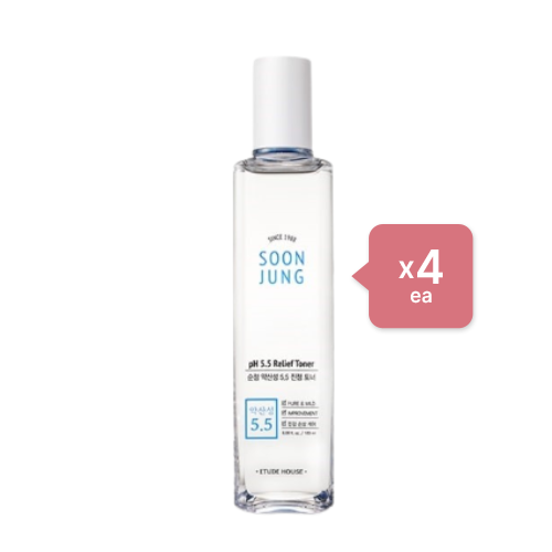 [Deal]ETUDE - Soon Jung PH 5.5 Relief Toner - 200ml (4cad.) Set